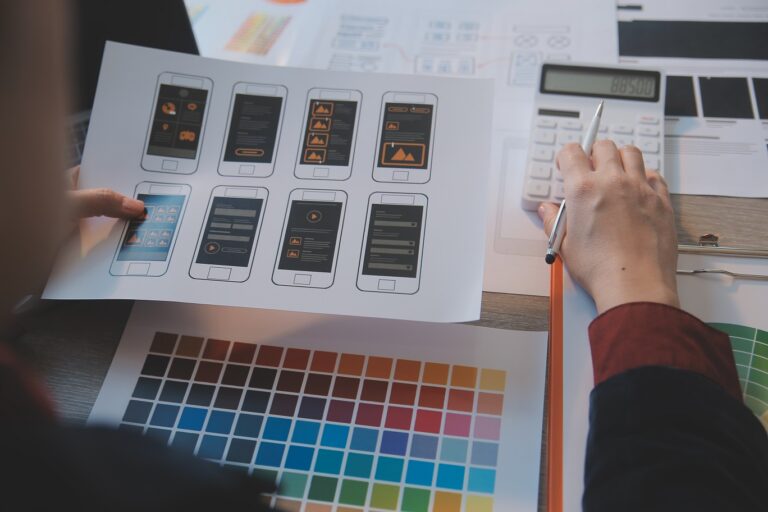 UX UI design process for modish mobile application and website 